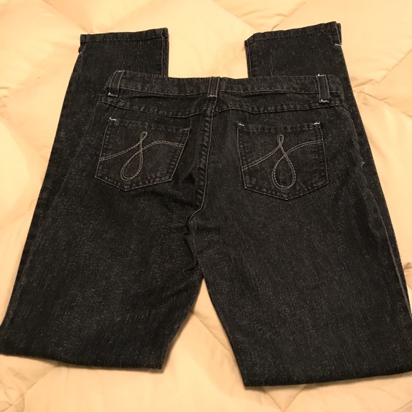 Juicy Couture Girls  Black W/Silver Sparkle Jeans Size 14 - Picture 8 of 8